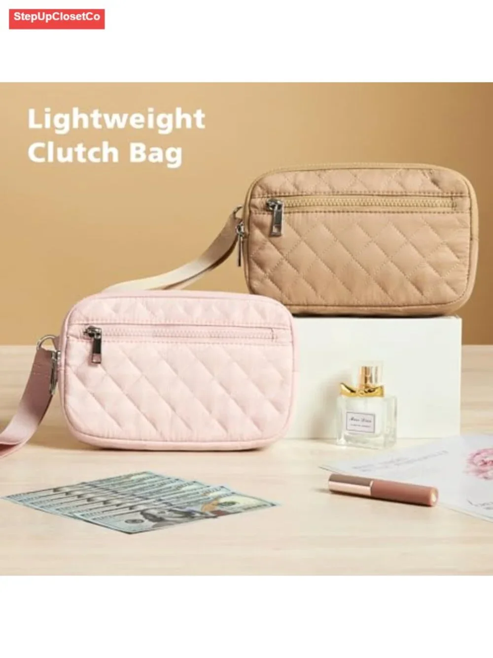 RFID Blocking Wristlet Wallet with Zipper Pockets for Women